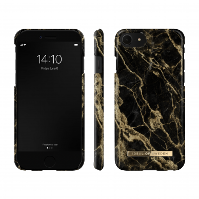 iPhone 6/7/8/SE 2020/SE 2022 iDeal Of Sweden nugarėlė Golden Smoke Marble 2