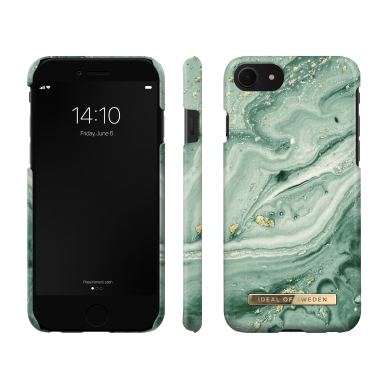 iPhone 6/7/8/SE 2020/SE 2022 iDeal Of Sweden nugarėlė Mint Swirl Marble 2