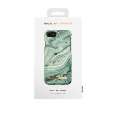 iPhone 6/7/8/SE 2020/SE 2022 iDeal Of Sweden nugarėlė Mint Swirl Marble 1