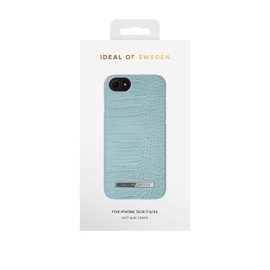 iPhone 6/7/8/SE 2020/SE 2022 iDeal Of Sweden nugarėlė Soft Blue Croco 1