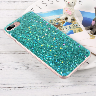iPhone 7+ /8+ GLITTER TRC žalia nugarėlė 3