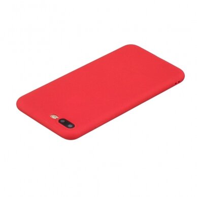 iPhone 7+/8+ raudona MAT+ nugarėlė 4