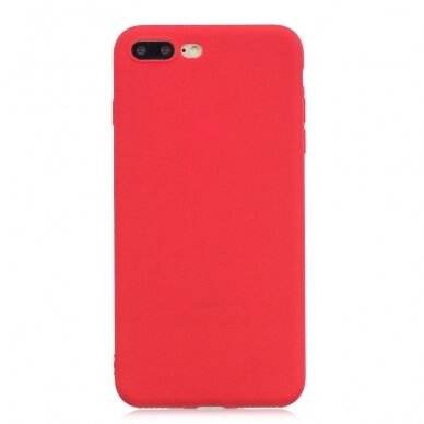 iPhone 7+/8+ raudona MAT+ nugarėlė