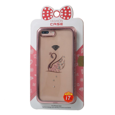 iPhone 7+/8+ rausva Perfect nugarėlė Gulbė 4