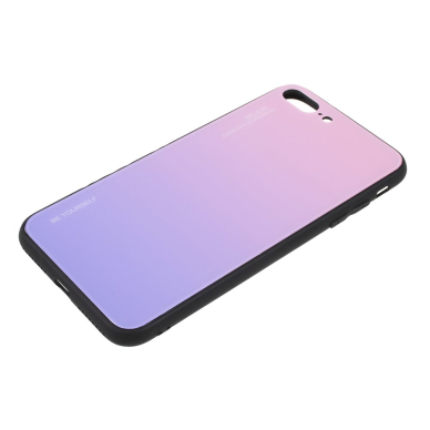 iPhone 7+/8+ rausva+alyvinė tracy GLASS nugarėlė 1