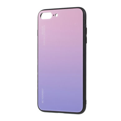 iPhone 7+/8+ rausva+alyvinė tracy GLASS nugarėlė 2