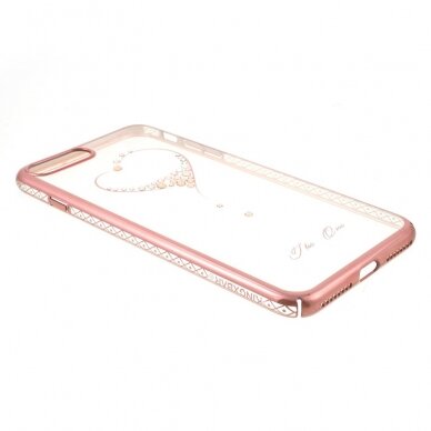iPhone 7+/8+ rose Heart nugarėlė su Swarovski 10
