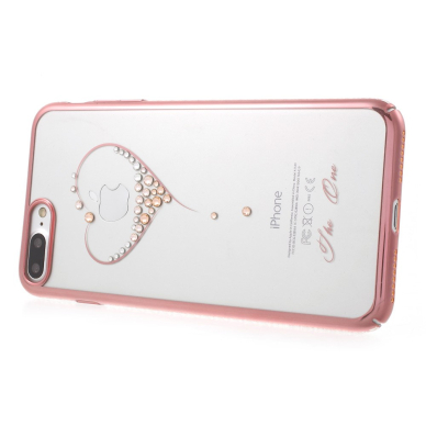 iPhone 7+/8+ rose Heart nugarėlė su Swarovski 6