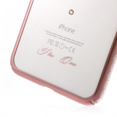 iPhone 7+/8+ rose Heart nugarėlė su Swarovski 9