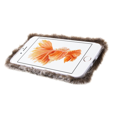 iPhone 7+/8+ brown nugarėlė Fluffy Rabbit 3