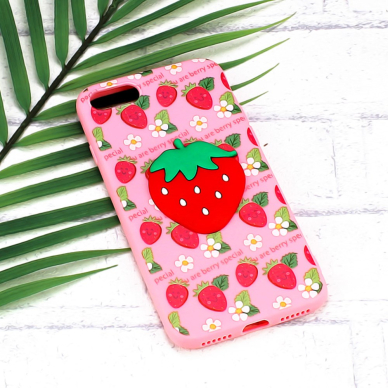 iPhone 7+/8+ Tracy 3D nugarėlė Strawberry 5