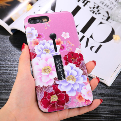 iPhone 7+/8+ Tracy Finger nugarėlė Colorful Flower 3
