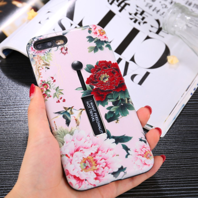 iPhone 7+/8+ Tracy Finger nugarėlė Showy Peony 3