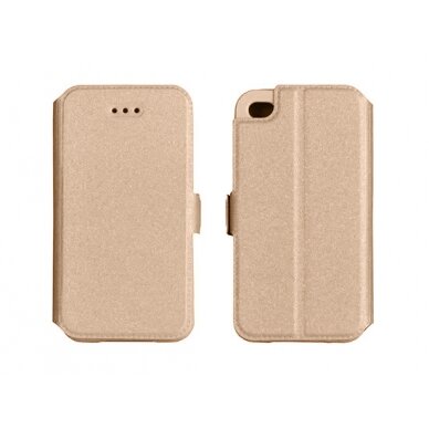 iPhone 7/8/SE 2020 aukso spalvos book pocket dėklas 3
