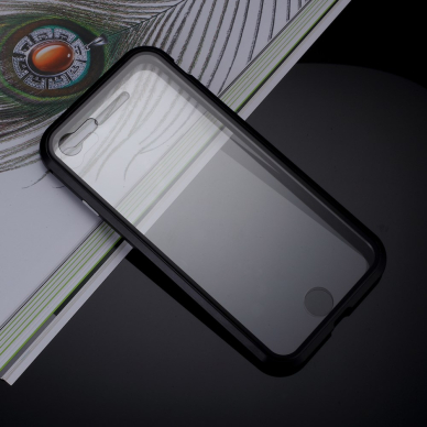 iPhone 7/8/SE 2020 juoda MAGNETIC 360 glass nugarėlė 1