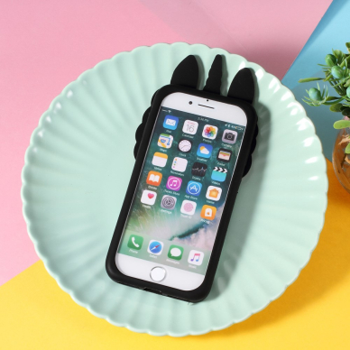 iPhone 7/8/SE 2020 juoda nugarėlė Cute Unicorn 5