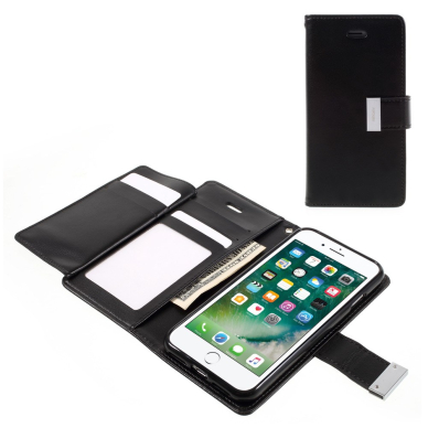 iPhone 7/8/SE 2020/SE 2022 juodas MERCURY RICH DIARY dėklas 1