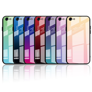 iPhone 7/8/SE 2020 rausva tracy GLASS nugarėlė 6