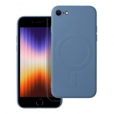 iPhone 7/8/SE 2020/ SE 2022 mėlyna MagSilicone nugarėlė
