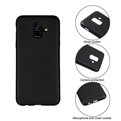 iPhone 7/8/SE 2020 sidabro spalvos CARBON FIBER nugarėlė 2