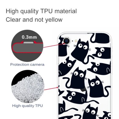iPhone 7/8/SE 2020 tracy nugarėlė Black Cats 2