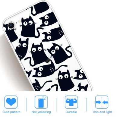 iPhone 7/8/SE 2020 tracy nugarėlė Black Cats 4