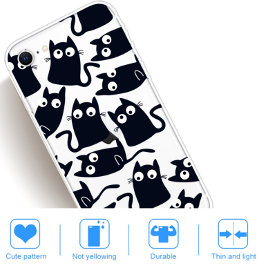iPhone 7/8/SE 2020 tracy nugarėlė Black Cats 4