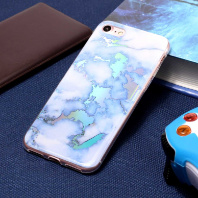 iPhone 7/8/SE 2020 Tracy Sky Blue Marble+ nugarėlė 5