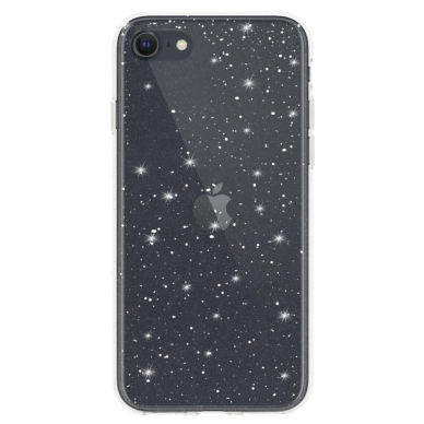 iPhone 7/8/SE 2020/SE 2022 clear Crystal Glitter nugarėlė 1