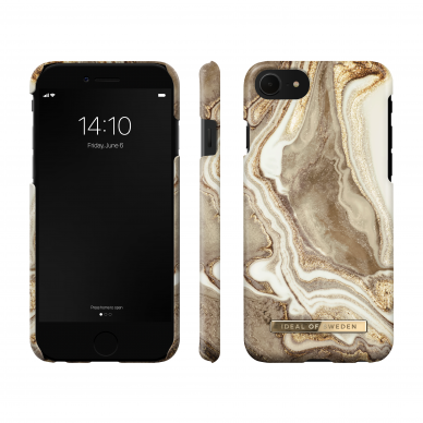 iPhone 7/8/SE 2020/SE 2022 iDeal Of Sweden nugarėlė Golden Sand Marble 2