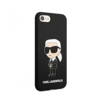 iPhone 7/8/SE 2020/SE 2022 black NFT Liquid Silicone KARL LAGERFELD nugarėlė