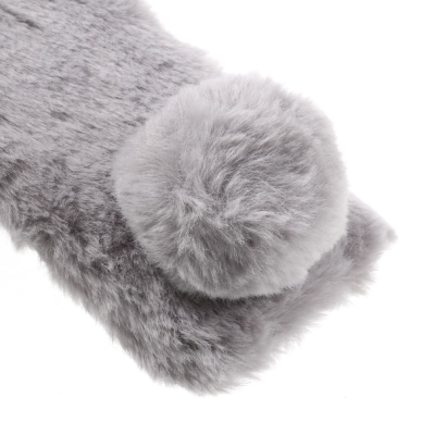 iPhone 7/8/SE 2020/SE 2022 šviesiai pilka nugarėlė Fluffy Rabbit 3