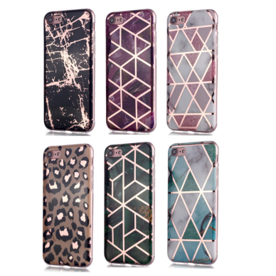iPhone 7/8/SE 2020/SE 2022 Tracy nugarėlė Black&gold Marble+ 5