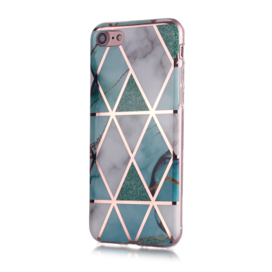 iPhone 7/8/SE 2020/SE 2022 Tracy nugarėlė Geometric marble white/green 1