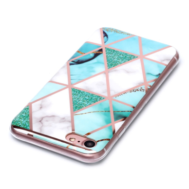 iPhone 7/8/SE 2020/SE 2022 Tracy nugarėlė Geometric marble white/green 3
