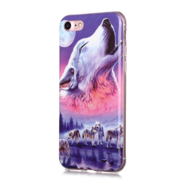 iPhone 7/8/SE 2020/SE 2022 Tracy nugarėlė Howling Wolf At The Moon 1