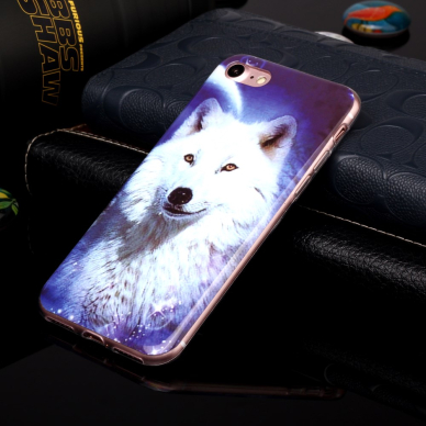 iPhone 7/8/SE 2020/SE 2022 Tracy nugarėlė šviečianti tamsoje White Dog 3