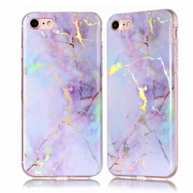 iPhone 7/8/SE 2020/SE 2022 Tracy Purple Marble+ nugarėlė 1