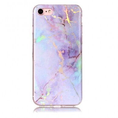 iPhone 7/8/SE 2020/SE 2022 Tracy Purple Marble+ nugarėlė 2