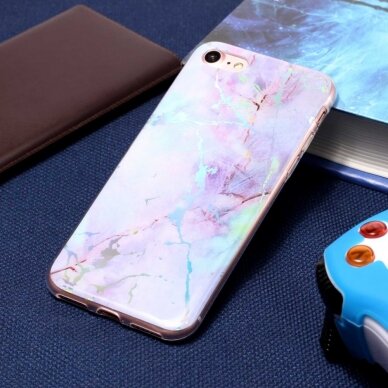 iPhone 7/8/SE 2020/SE 2022 Tracy Purple Marble+ nugarėlė 5