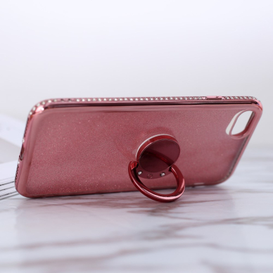 iPhone 7/8/SE 2020/SE 2022 tracy rausva Glitter Ring nugarėlė 5