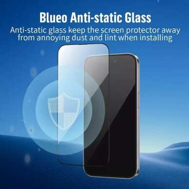 iPhone AIR black pilnas Mr. Monkey 5D stiklas 4