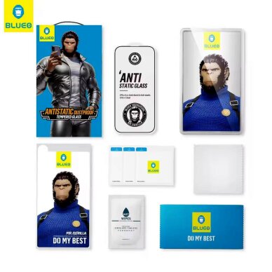 iPhone AIR black pilnas Mr. Monkey 5D stiklas 6