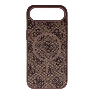 iPhone AIR brown MagSafe PU 4G Ring Classic Logo GUESS nugarėlė