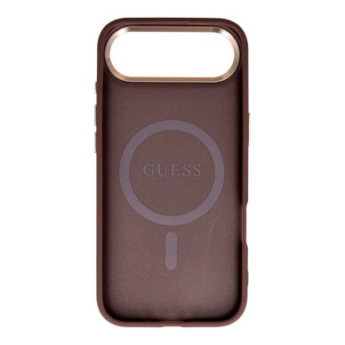 iPhone AIR brown MagSafe PU 4G Triangle Logo GD GUESS nugarėlė 1