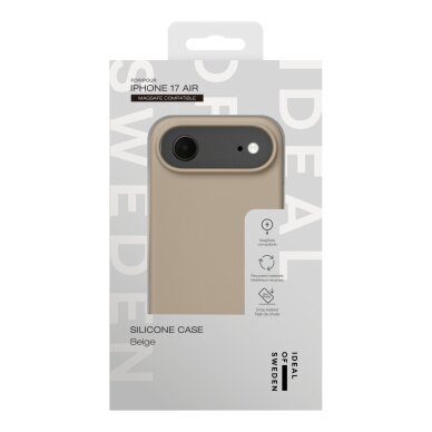 iPhone AIR iDeal Of Sweden Silicone MagSafe Beige nugarėlė 4 iPhone AIR iDeal Of Sweden Silicone MagSafe Beige nugarėlė 4
