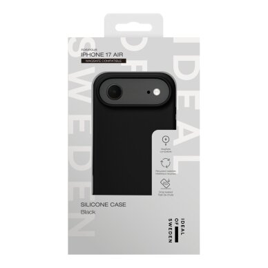 iPhone AIR iDeal Of Sweden Silicone MagSafe Black nugarėlė 4 iPhone AIR iDeal Of Sweden Silicone MagSafe Black nugarėlė 4