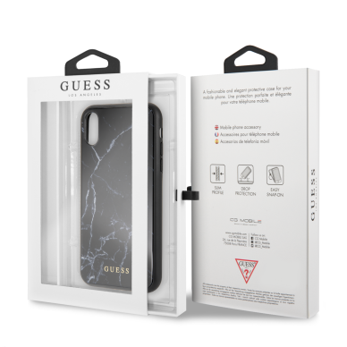 iPhone XR juoda GUESS nugarėlė GUHCI61HYMABK 5