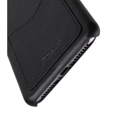 iPhone XR juoda odinė MELKCO CARD V2 nugarėlė 2