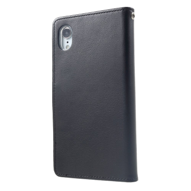 iPhone XR juodas MERCURY RICH DIARY dėklas 1
